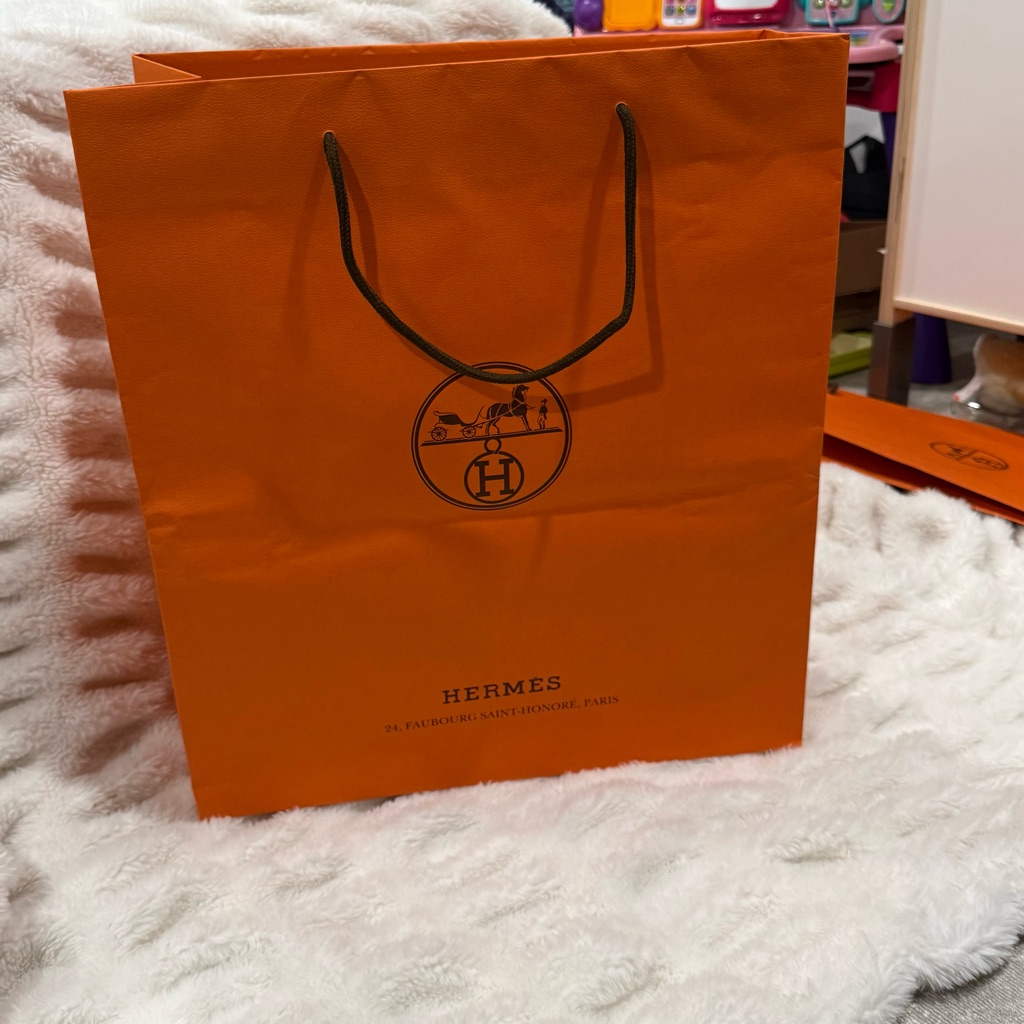 Authentic Large Herms Shopping Gift Bag Authentic Large Herms Shopping Gift Bag